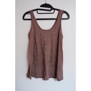 Slub Tank with Metallic Detailing (Small)